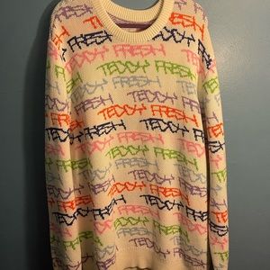 Teddy Fresh White Knit Sweater